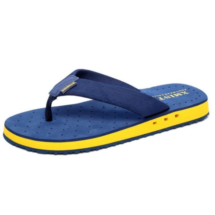 TONG HOMME Chaussures de sport l gantes et confortables Bleu