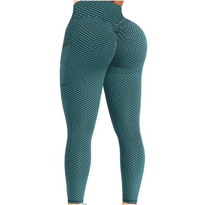 Legging 3/4 Femme Taille Haute - Yoga Fitness Coton Élastique | Pantalon Sport Confortable
