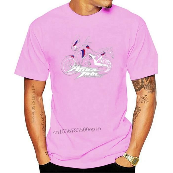 T-shirt Moto Gris Homme TU Taille M - Coton, Manches Courtes, Col Rond, Occasion Très Bon état