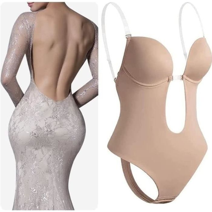 Body Dos nu Invisible Mariage,Plunge Backless Body Shaper Bra