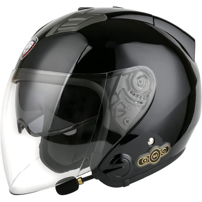 Casque Jet Moto Bluetooth ECE Homologué Casques de Moto électrique