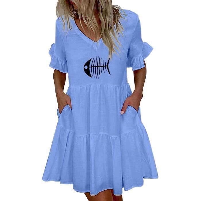 Robe blanche sales or bleu noir