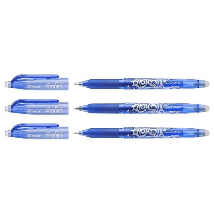 Frixion Bleu PILOT Lot De 1 Fixion Ball + 3 Sets De 3 Echages