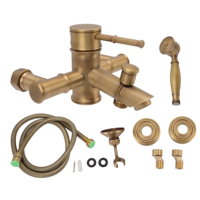 Rétro Colonne De Douche De Robinet De Douche Douche Salle De Bain Laiton Antique Douche Système