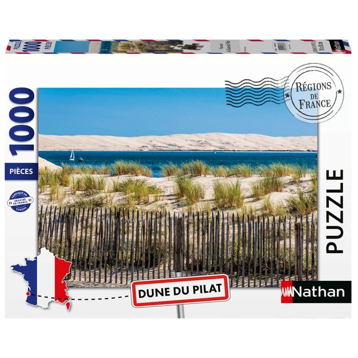 Puzzle 1000 pièces : Vue sur la Dune du Pilat Collection Régions de France Ravensburger Nathan - vue 2