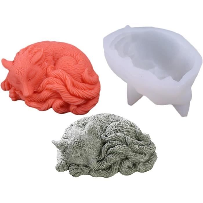 LYSON Moule à bougie en silicone - Hauteur : 8 cm - Pour cire de soja, cire d'abeille, plâtre, savon, aromathérapie, fabrication de bougies, idée cadeau