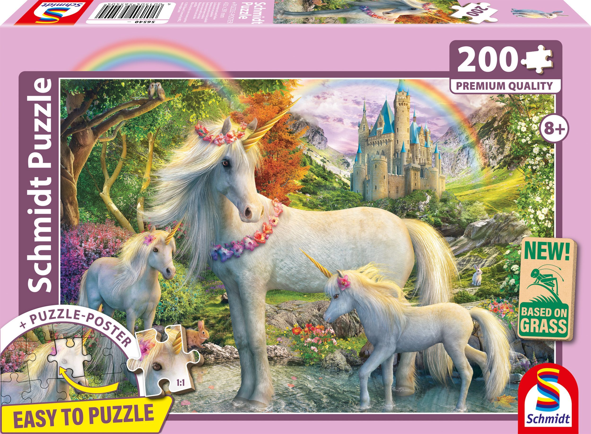 Puzzle 200 pièces Schmidt Spiele SCHM56540 Licorne et poulains 43 x 29 cm Neuf - vue 9