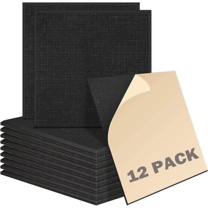 24 Panneaux Isolation Acoustique En Mousse - 30,5x30,5x2,5 Cm, Pour Studio, Bureau, Home Cinéma