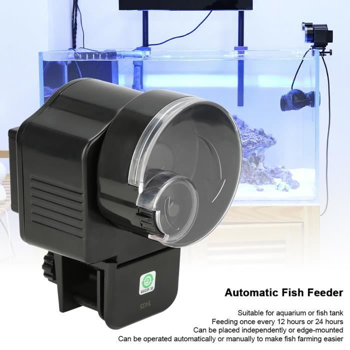 Meilleurs prix pour Distributeur Automatiques de Nourriture pour Poissons Nourrisseur Mangeoire Automatique pour réservoir d'aquarium -SURENHAP