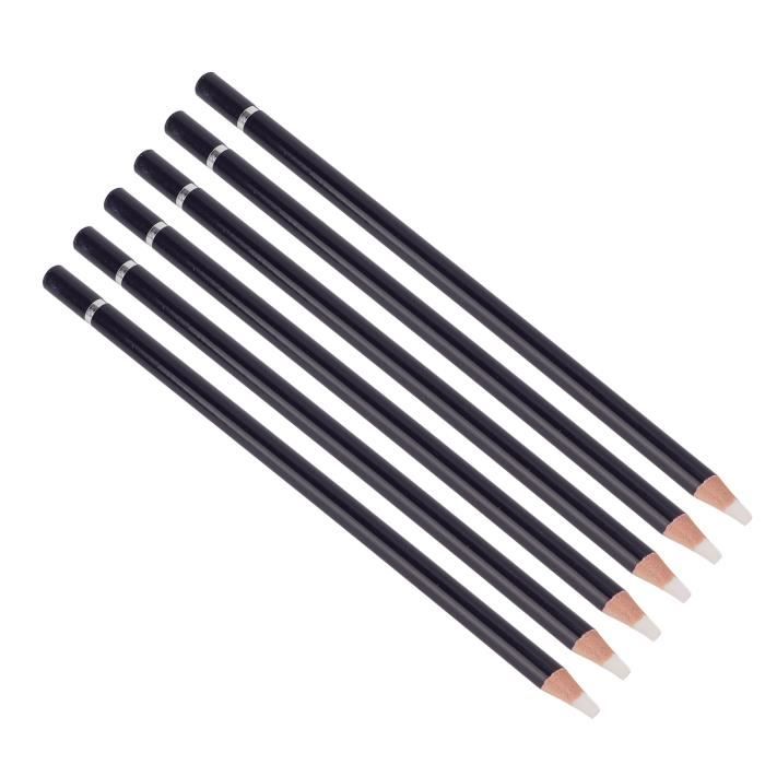 TMISHION Crayon gomme 6 pièces ensemble de crayons à effacer en bois de