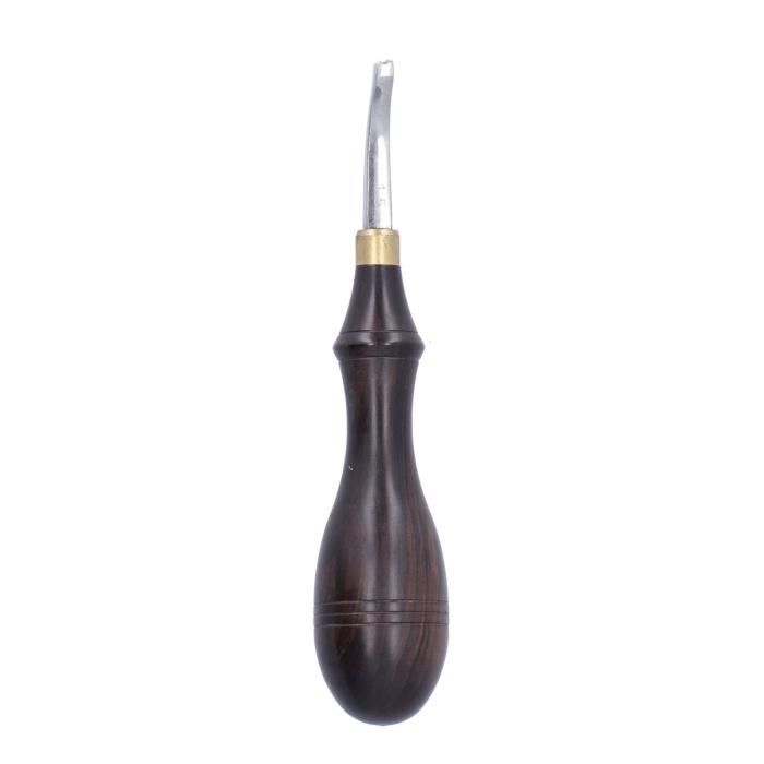 Outil De Marquage Des Bords En Cuir - Manche En Bois De Santal, Fers De 1.0 à 2.5 Mm - Pour Sertissage Et Décorations Sur Cuir