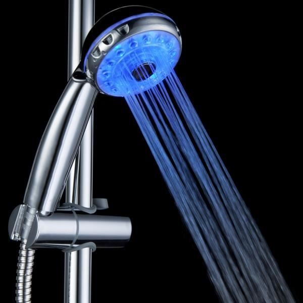 pommeau de douche led reglable 3 mode temperature capteur cdiscount bricolage