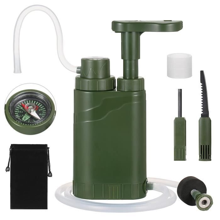 Outil Multifonction 7-en-1 Avec Sifflet – Camping, Randonnée, Survie – Neuf