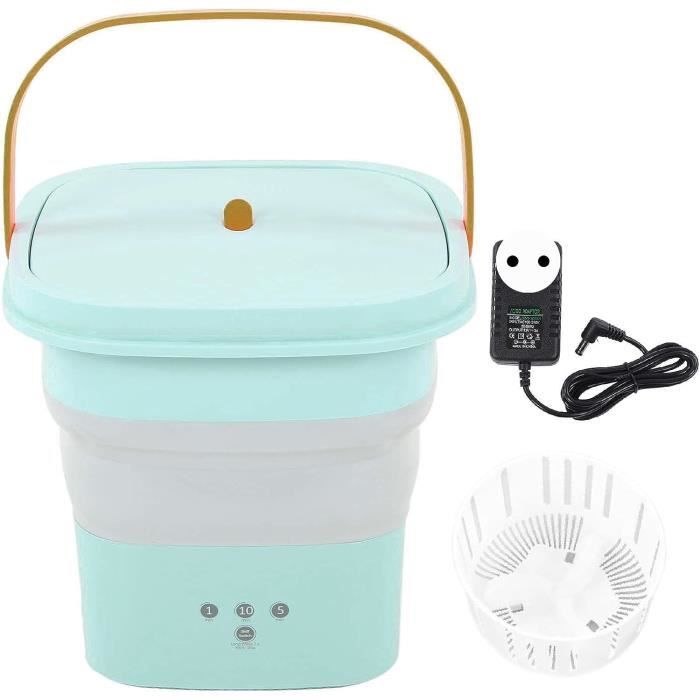 Machine à Laver Portable 7L Avec Essoreuse - Mini Laveuse Automatique Pour Dortoir, Camping-car, Sous-vêtements - 2