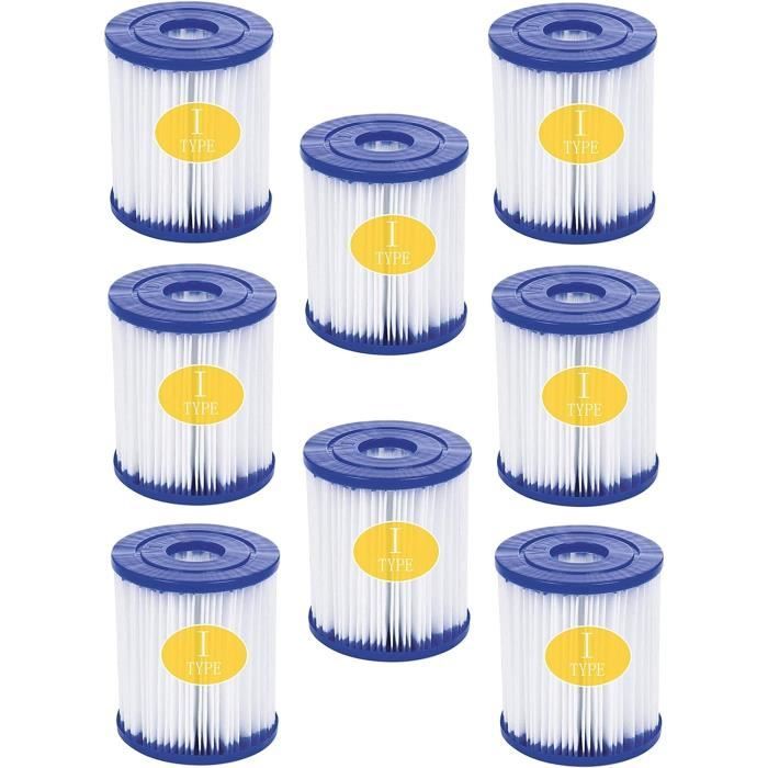 2 Cartouches Filtrantes Pour Piscine Intex Type S1 (réf. 29011E) - Dimensions 108x74 Mm | Filtre De Rechange Pour Pompe Piscine Hors-sol