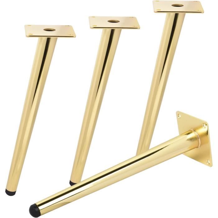Protecteurs D'angle En Métal L Pour Meubles - Lot De 4, Couleur Bronze, Sécurité Enfant Et Décoration
