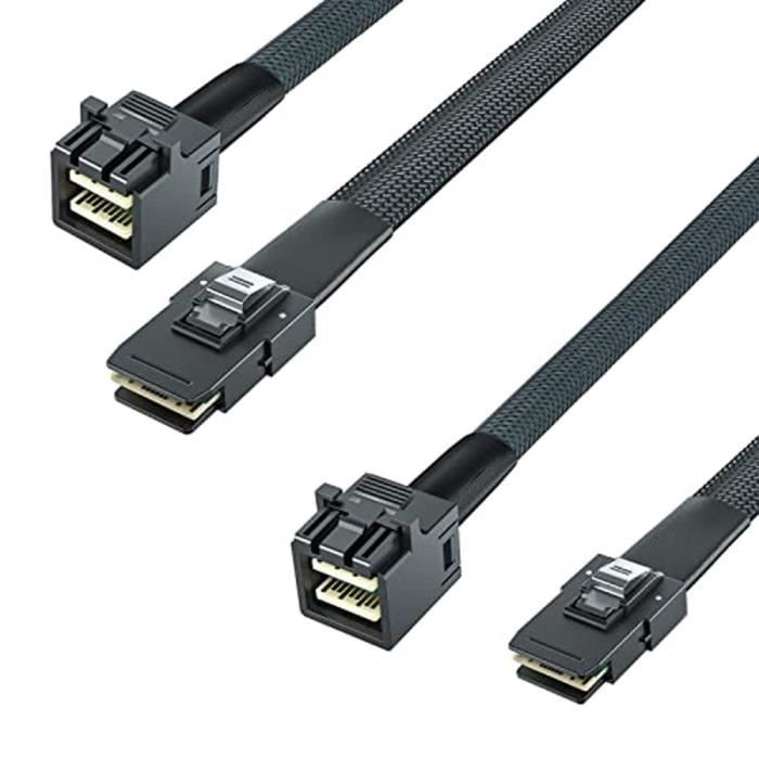 [2 Pack] Interne Câble Mini Sas Hd Sff-8643 À Mini Sas Sff-8087, 0.8 ...