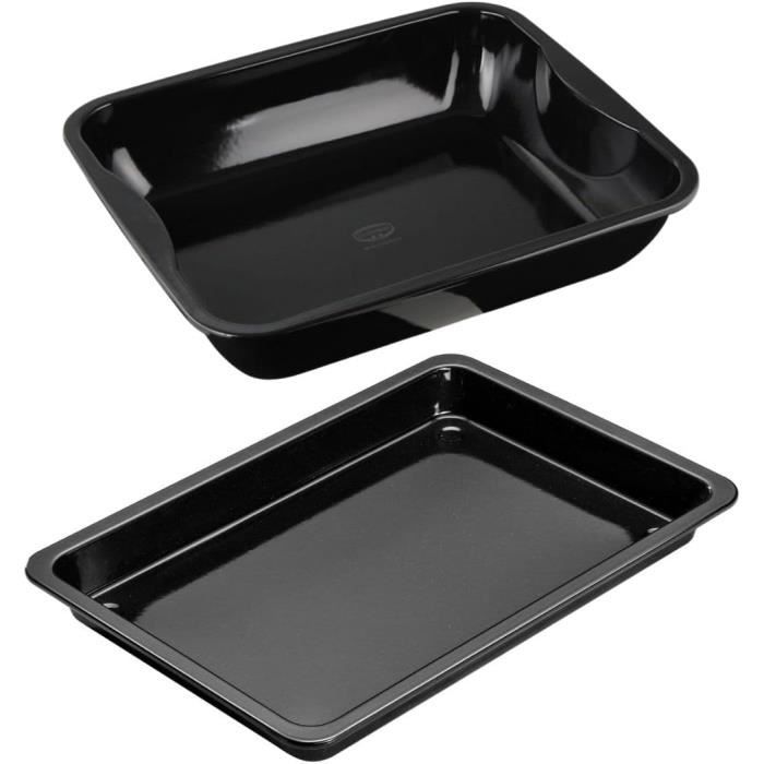 Zenker Ensemble 2 Plats De Four Rectangulaires Acier Antiadhésif - 42x29cm & 36x27cm