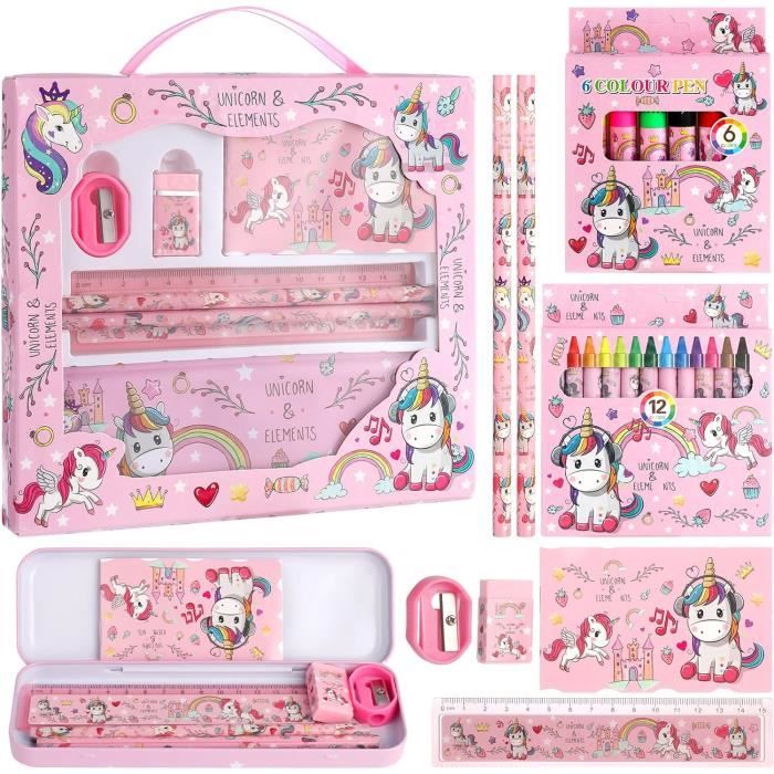 12 Pièces Licorne Oeil Gluant Paillettes Slime Boîte - Cadeau Enfants Fille Vert Rose
