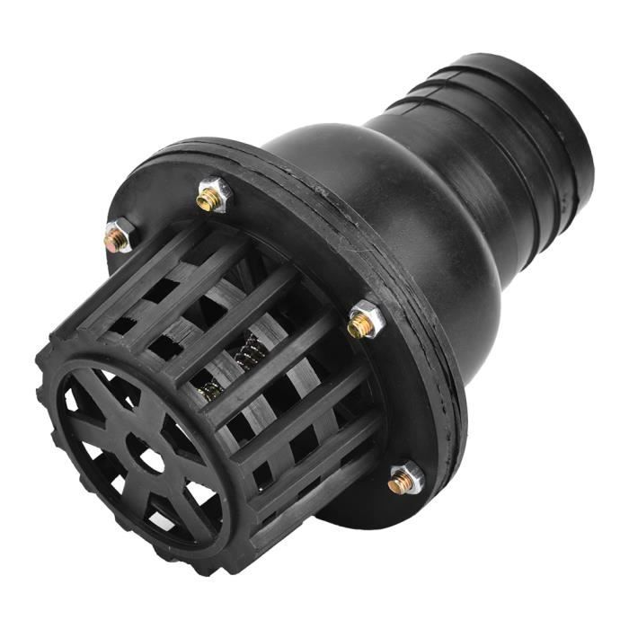 Clapet Anti-retour Pied De Pompe Eau - PVC Noir, Diamètre 2 Pouces - Pour Pompes De Puits, Basse Pression