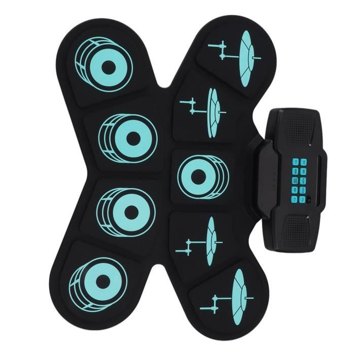 Kit Electronique Batterie électronique CAHAYA 9 Pads - Pliable Haut-parleur Intégré 10h Autonomie Batterie Electronique Enfant Kit Electronique Batterie électronique CAHAYA 9 Pads - Pliable Haut-parleur Intégré 10h Autonomie Batterie Electronique Enfant