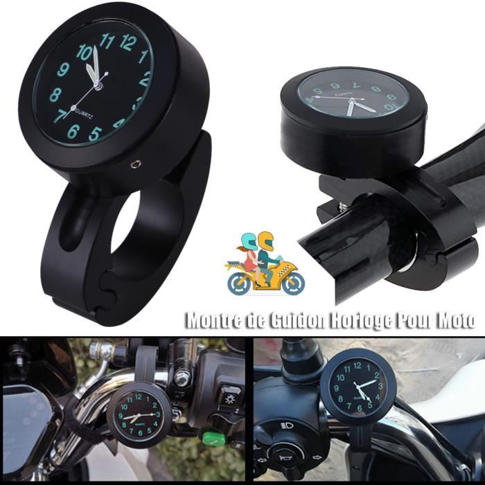Montre de Guidon Horloge Pour Moto Vélo 78" 1" Étanche antichoc