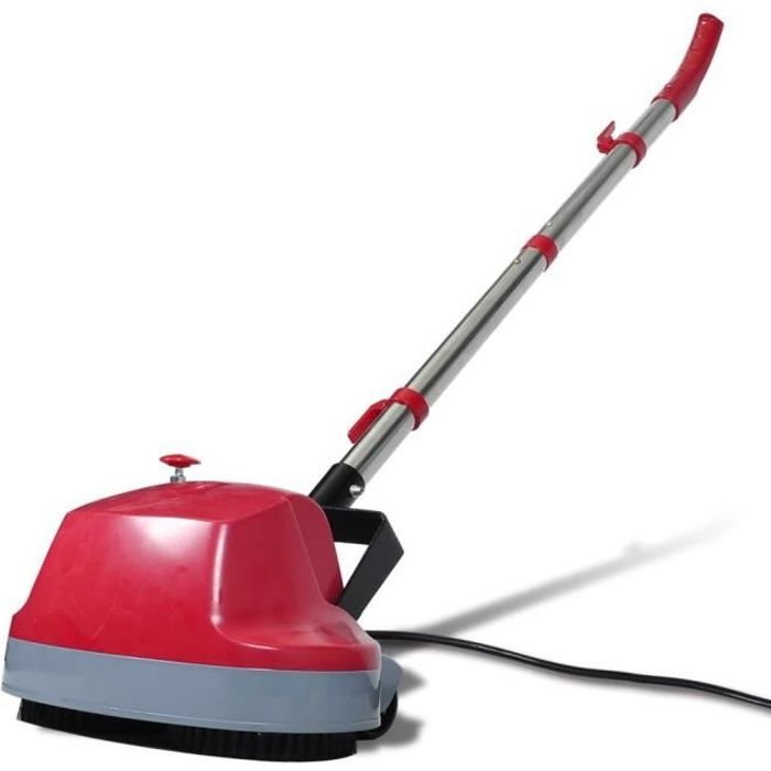 VIDAXL Cireuse &agrave; parquet 5 en 1 -  - Rouge - Sans sac - 400 rpm 