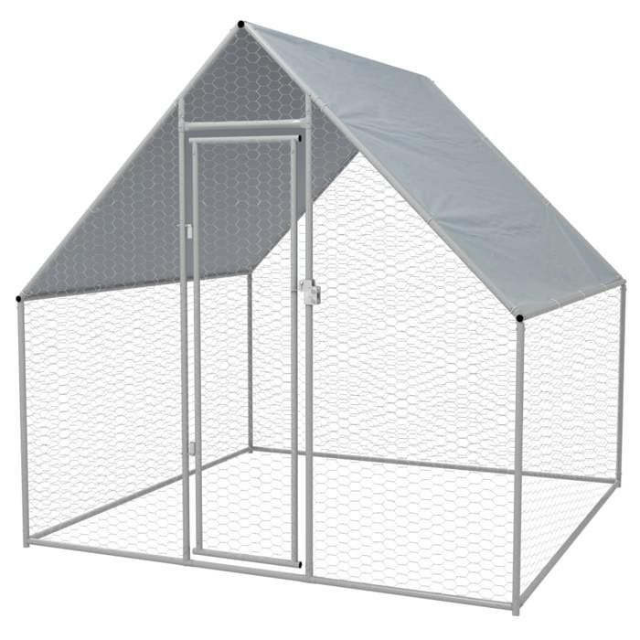 vidaXL Cage extérieure pour poulets