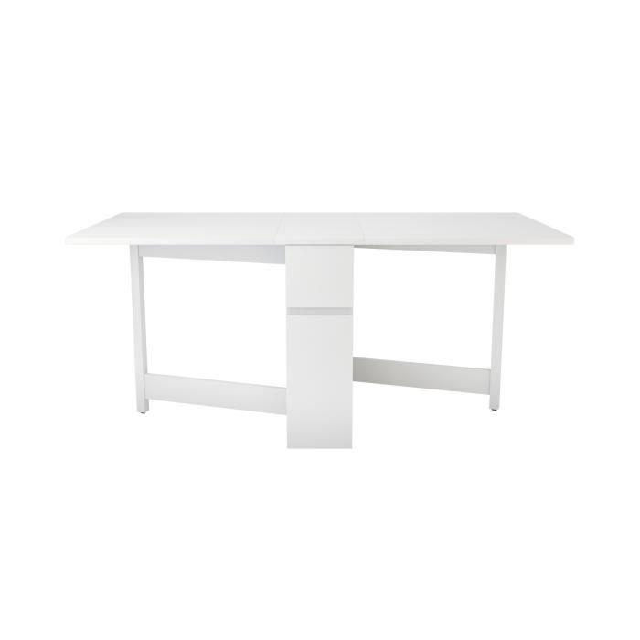 Table Console Extensible Kungla Blanc Achat Vente Console Extensible Table Console Extensible Cdiscount