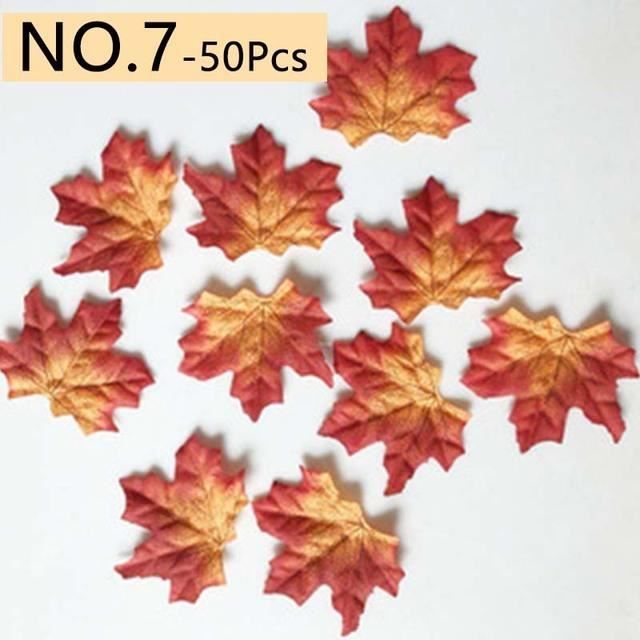 Ywlake Lot de 162 feuilles d'érable artificielles d'automne