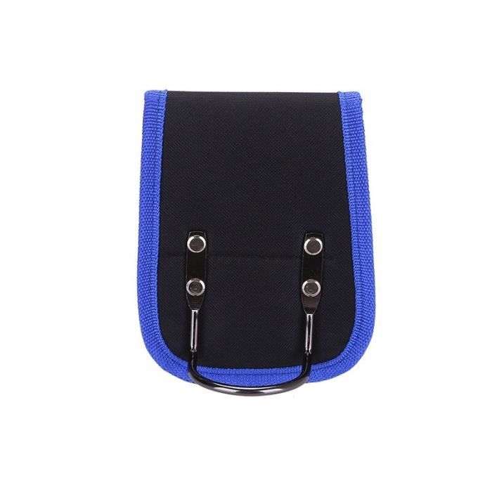FIREDOG Sac à outils enroulable, pochette enroulable multifonction en toile pour outils (bleu