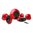 Edifier E255 - Système de haut-parleur - pour home cinéma - Canal 5.1 - sans fil - Bluetooth - 400 Watt (Totale) - rouge-1