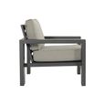 Salon de jardin Hartman en Aluminium  TITAN  Sofa 2 places + 2 fauteuils + table - Anthracite-1