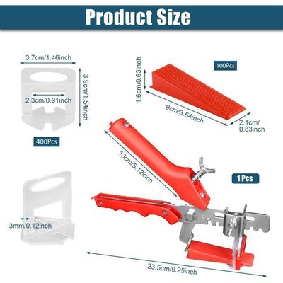 Cale Autonivelante Carrelage Cale De Nivellement Fixlevel - Pack 500 Clips Et 100 Cales 3 Mm Pour Carrelage Parfait