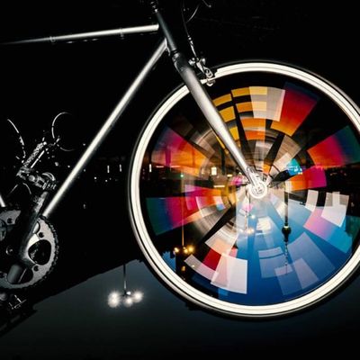 Autocollants Réfléchissants Pour Vélo MYLERCT - Lot De 48 Stickers PVC Bleus/argent Pour Roues - 12