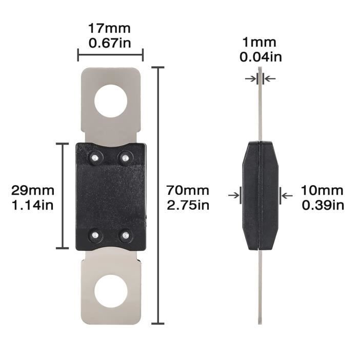 2 Fusibles MEGA 200A à Vis - Haute Intensité Pour Auto, Camion, Camping-Car