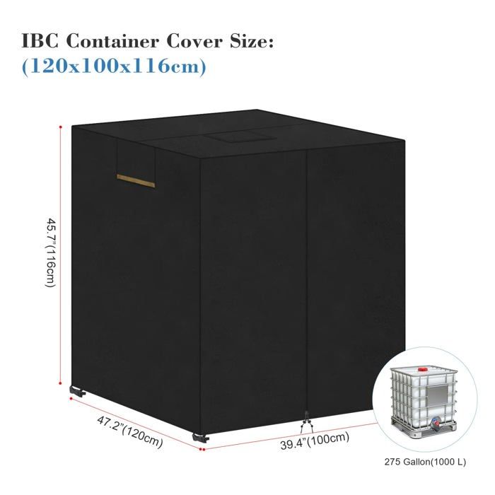 Couvercle De Réservoir Ibc, Couvercle De Conteneur Ibc 1000L, Bâche