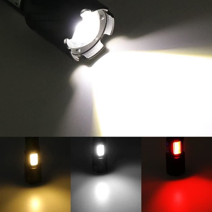 Lampe de travail de torche Cob LED Magnétique Travail Light Car Garage  Mécanique maison Rechargeable lampe torche pour batter[m1727] - Cdiscount  Bricolage