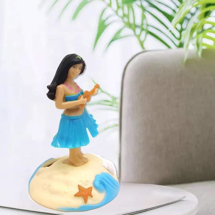 Figurine Solaire Dansante Hawaïenne – Décorations Voiture Bureau Maison