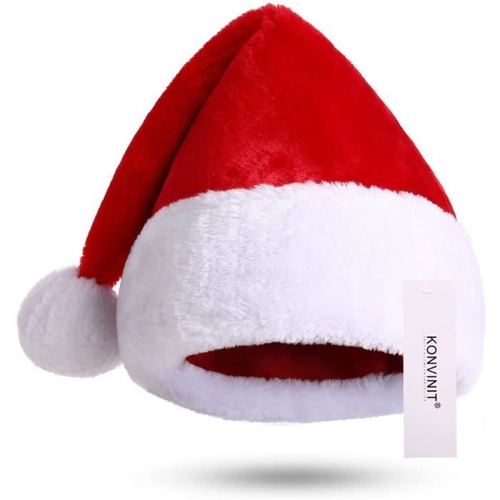 COS-Chapeau de Père Noël pour la Décoration de Noël, Épais, Neige, Peluche,  ix, Doux, Chaud, Adulte, Enfant, Cadeau - AliExpress
