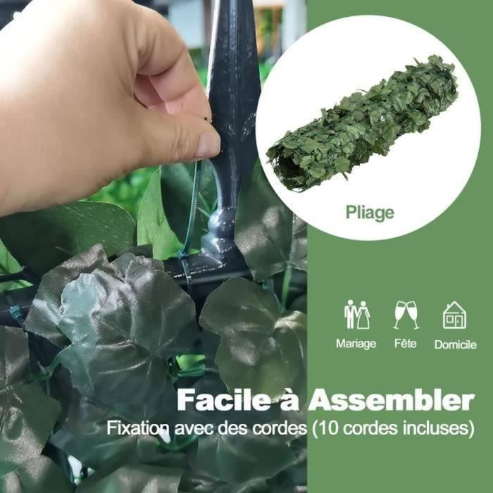COSTWAY Haie Artificielle, Brise-Vue 150 x 240 CM Anti-UV, Grillage ...