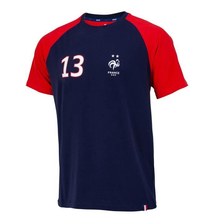 T-Shirt Officiel Kanté Équipe De France - Taille Enfant - 100% Coton - Produit Sous Licence FFF