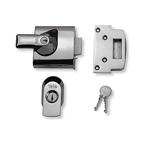 Verrou De Sécurité Yale PM444 – Finition Chrome Brillant – Lot De 2