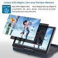 FANGOR Lecteur DVD Blu-Ray Portable 12 Pouces Accepte Full HD 1080P Dolby Audio, Batterie Rechargeab-2