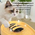 RNGCPTO Fontaine à eau pour chat chien - Circulation automatique Branchement USB - Abeille DB - Abeille Distributeur d'eau pour chat-2