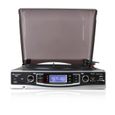 Soundmaster PL530USB Platine vinyle USB - Enregistreur numérique - Radio - Lecteur MP3 - Gris-2