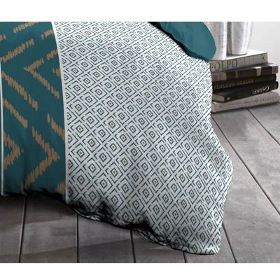 Home Linge Passion – Parure de Couette 220x240 cm – Housse imprimée taie – Douce, légère et Facile d'entretien – Motifs Bulles de rêve