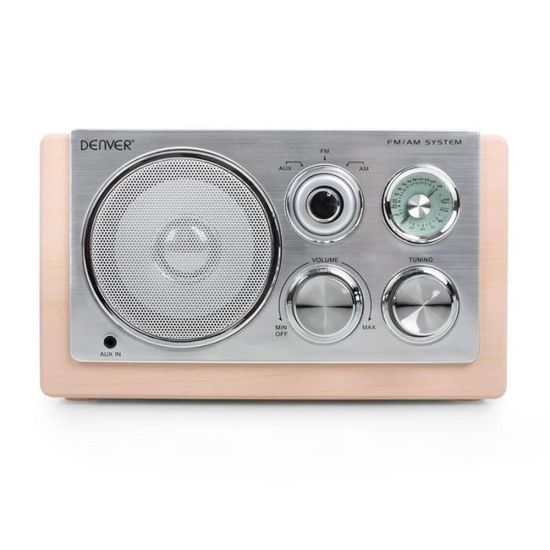 weiß Denver TR-61 Tischradio AUX, MW, UKW
