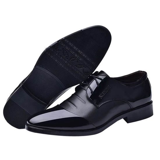 Chaussures Habillées Bruno Magli En Cuir Noir - Pointure 13 M - Occasion Soignée