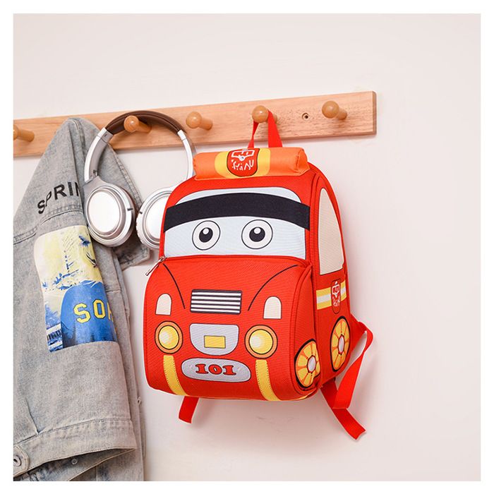 ECELEN-Sac à dos enfant dessin animé voiture-Sac d'école primaire